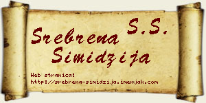 Srebrena Simidžija vizit kartica